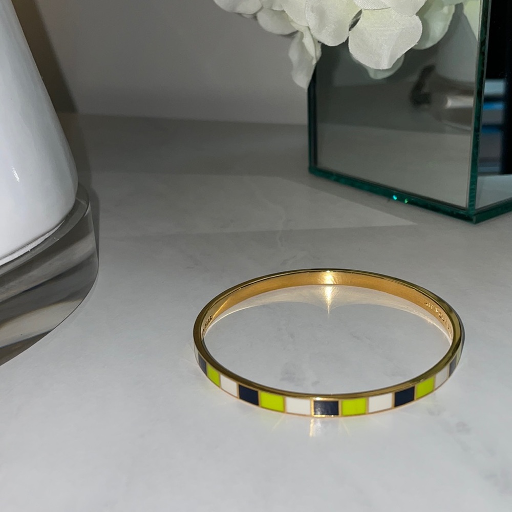 Kate Spade NY striped bangle bracelet